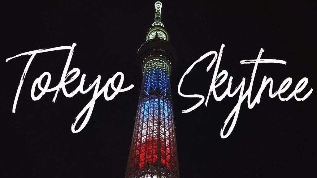 The rare moment: the Stars and Stripes colored TOKYO SKYTREE - 4K/Osmo Pocket