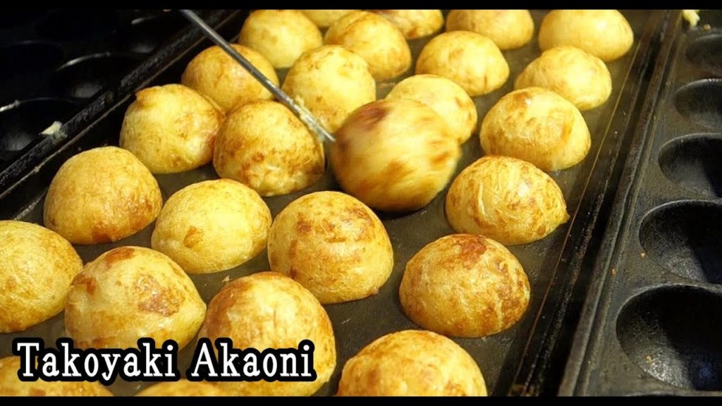 道頓堀 赤鬼｜生タコを使ったプロのたこ焼き Professional Takoyaki. Akaoni in Dotonbori Osaka.Japanese Street Food 章鱼烧