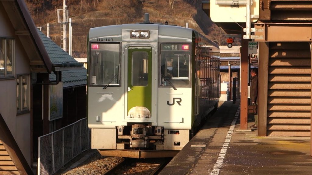 【FHD】JR気仙沼線 柳津駅にて(At Yanaizu Station on the JR Kesennuma Line)
