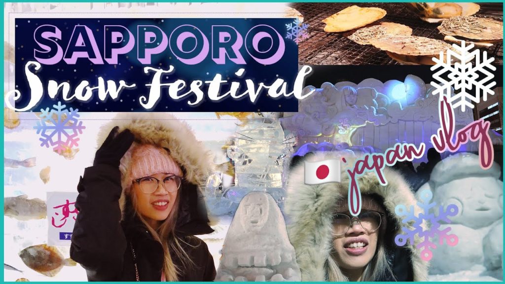 SAPPORO Snow Festival 2020 🇯🇵Vlog | Ice Sculptures 🧊 & Street Food 🍲