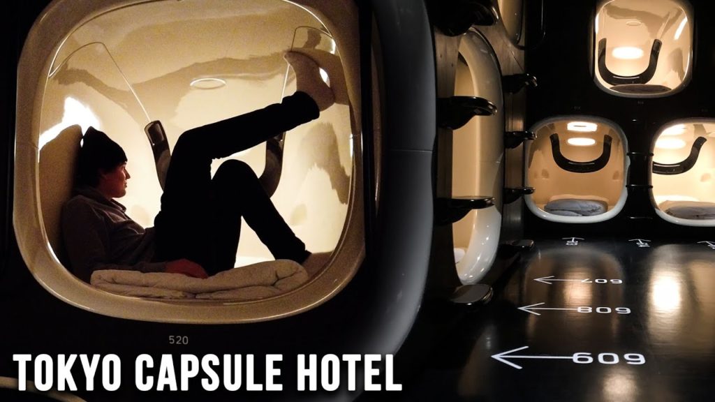 Staying in a Japanese Capsule Hotel | Tokyo Travel Vlog