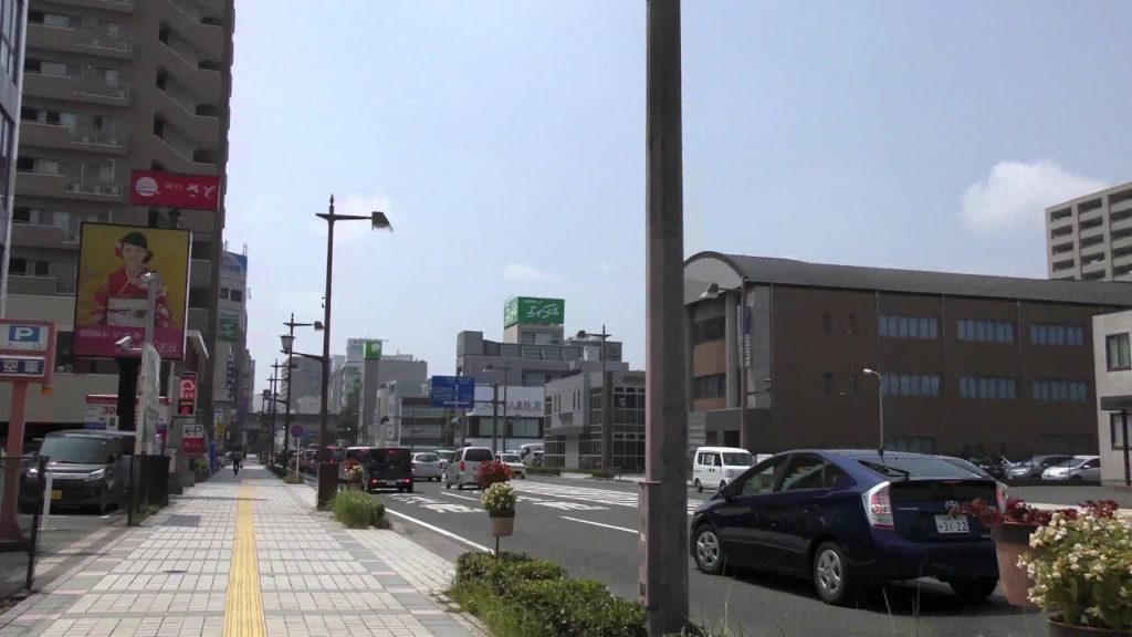 【４K】アキーラさん散策②静岡県・浜松市・市街地・旧道（中央付近）Hamamatsu-city in Japan