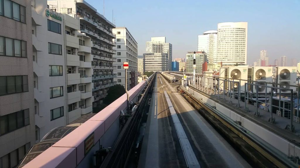 Trip on the Tokyo Monorail - Japan - Time-lapse.