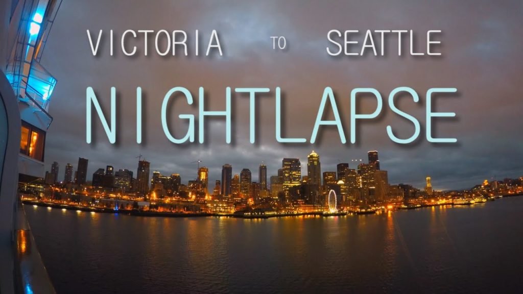 Victoria to Seattle 4K Night-Lapse on Norwegan Pearl