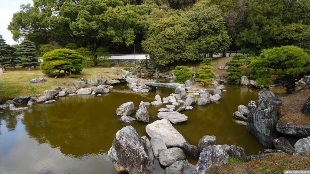 JG 4K HDR 徳島 徳島城表御殿庭園(史跡名勝) Tokushima Castle Garden(Historic Site,Scenic Beauty)
