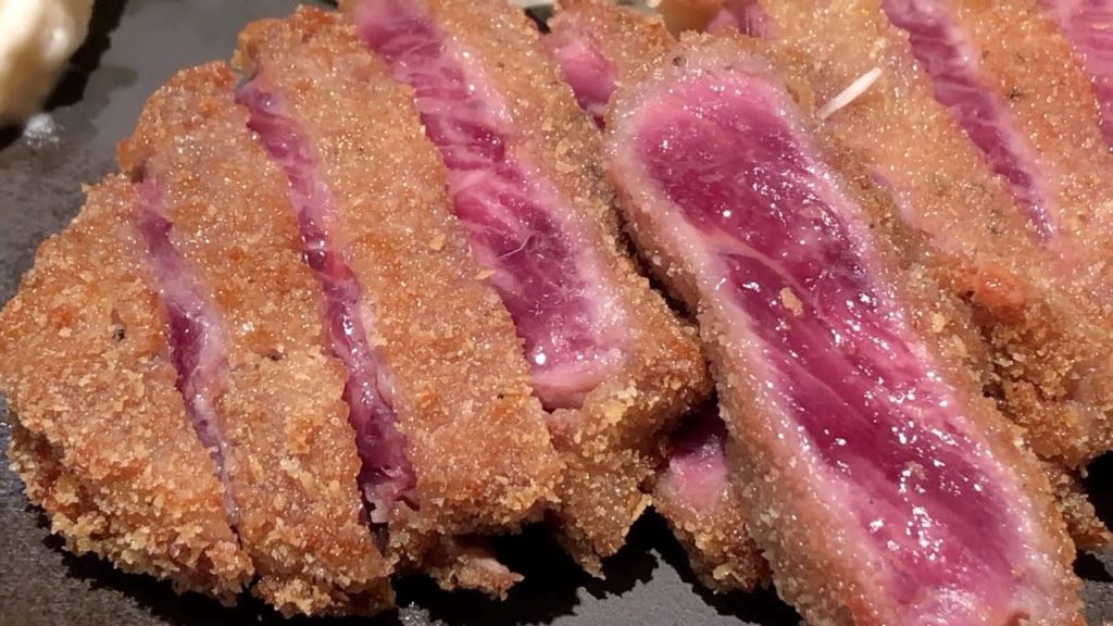 Japanese Street Food - RARE BEEF CUTLET  Tokyo