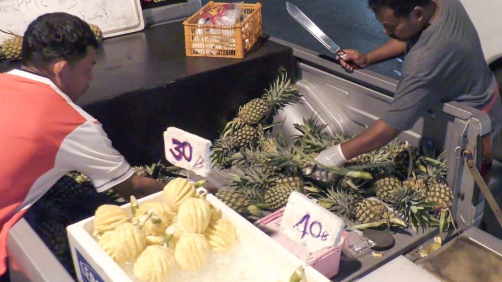 Thailand Street Food. Ananas Ninja in Patong, Phuket