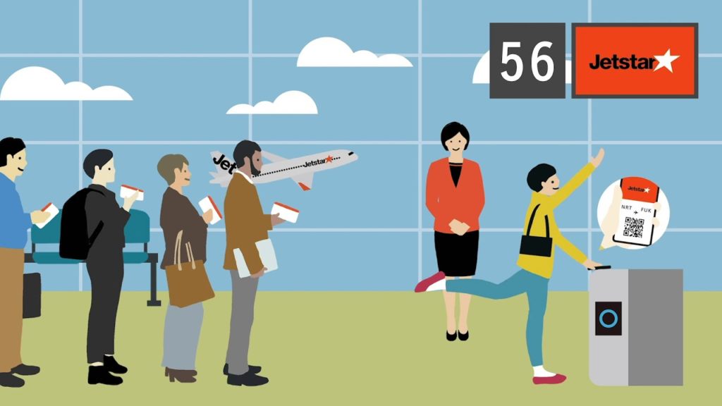 ピッと読み取り！スマホで搭乗！モバイル搭乗券でペーパーレス。Good Travel, No Trouble