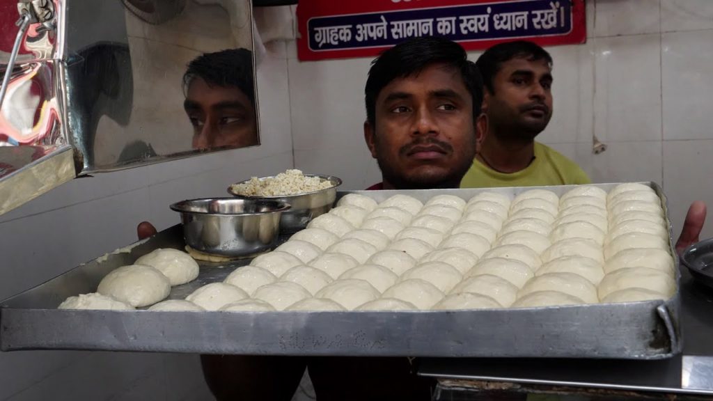인도 카레 빵 / india curry bread - naan / indian street food