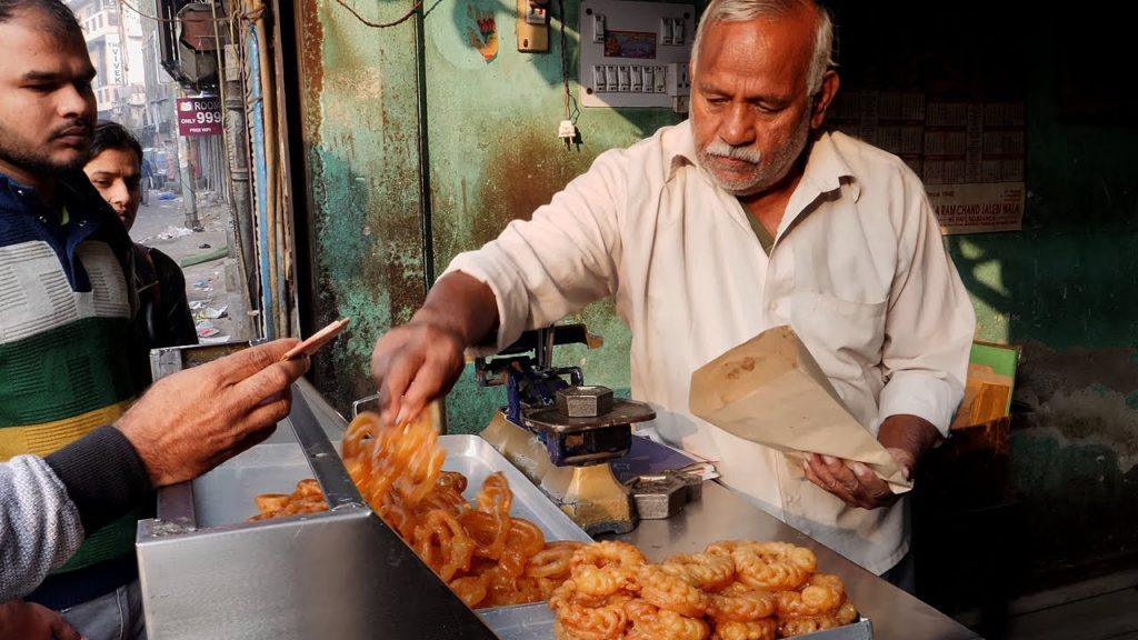 인도 꿀 빵 / india honey bread - jalebi / indian street food