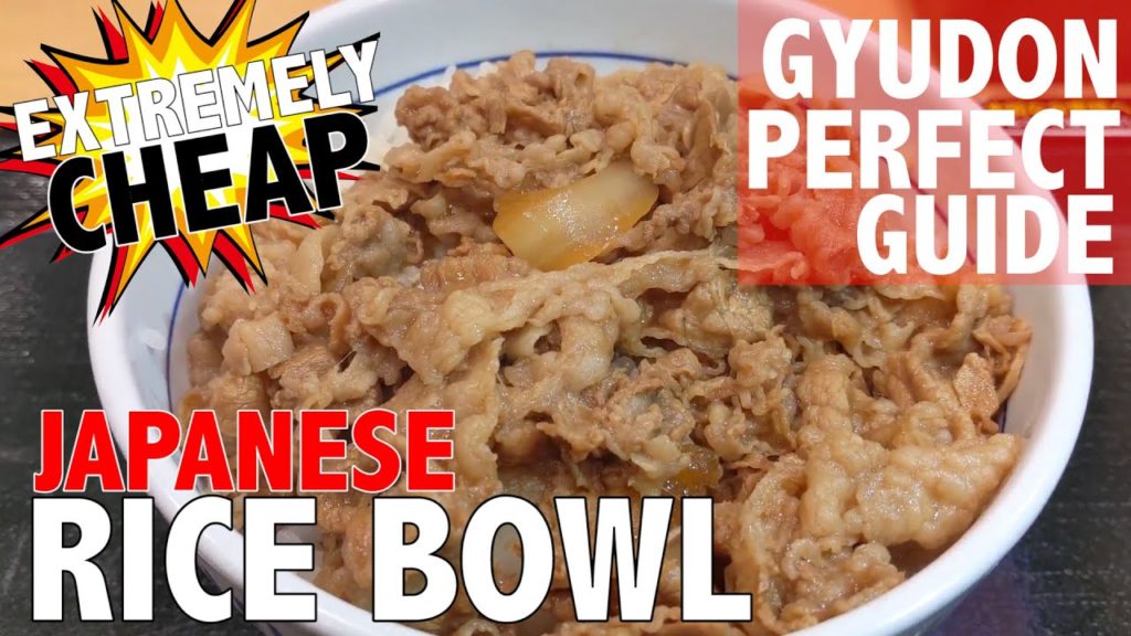 Japanese daily cheap food. Beef rice bowl "GYUDON" perfect guide from Japan. Japanese daily cheap food. Beef rice bowl "GYUDON" perfect guide from Japan.
