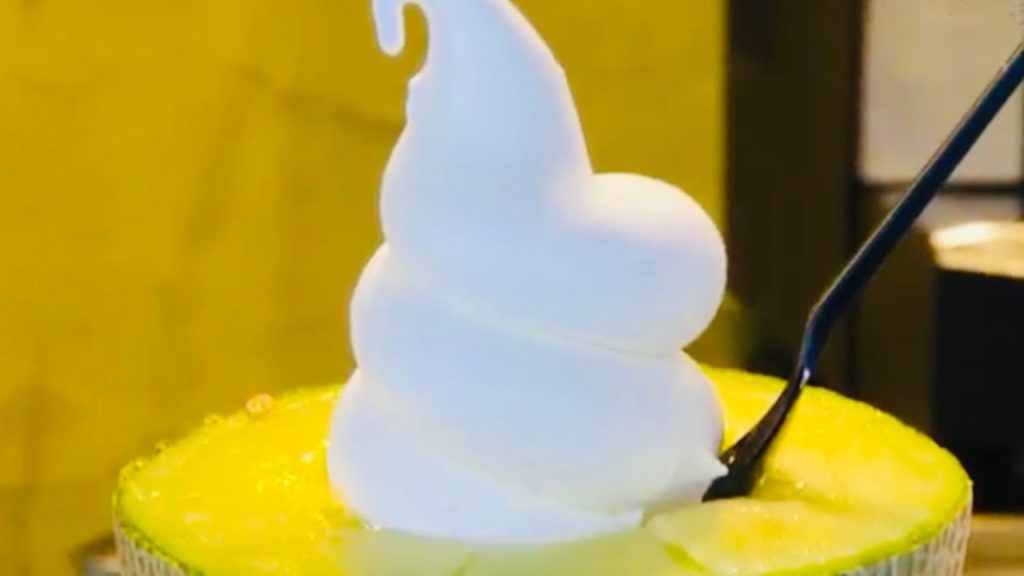 【最高級】メロンアイスクリーム《Melon Ice Cream》Japanese street food