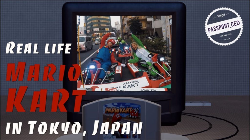Real life Mario Kart experience in Tokyo, Japan.