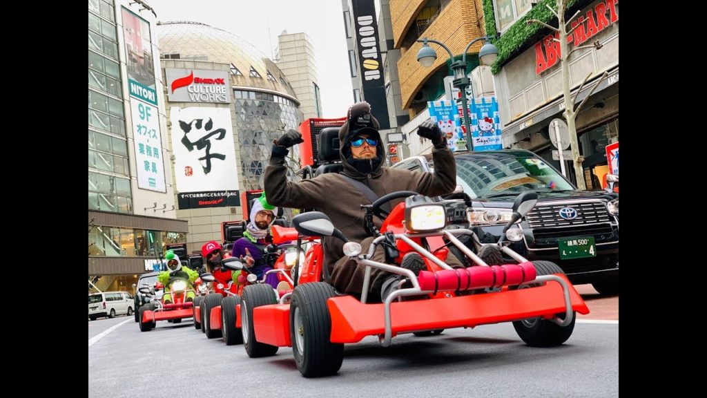 Mario Karting Around Tokyo