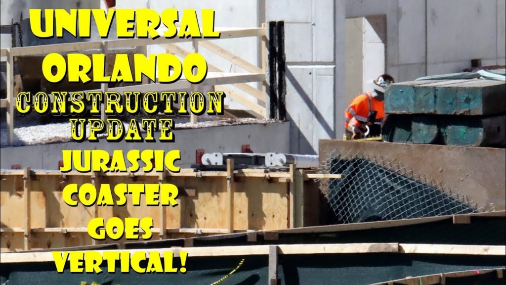 Universal Orlando Resort Jurassic Roller Coaster Construction Update 3.7.20  WE'VE GONE VERTICAL!