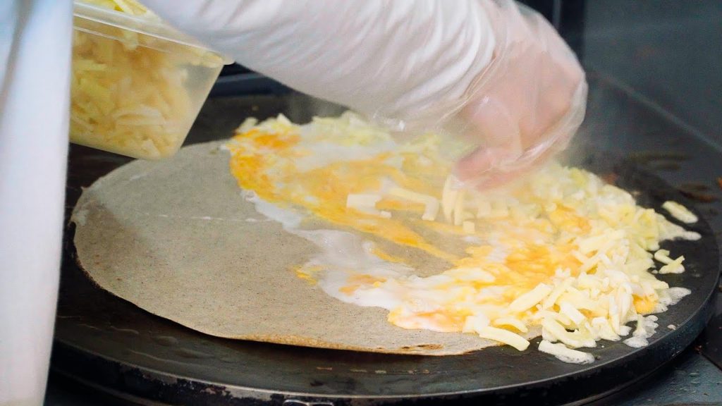 カリカリとろーりチーズガレット  クレープ ∥Cheese Galette Crepe∥Japanese Street Food