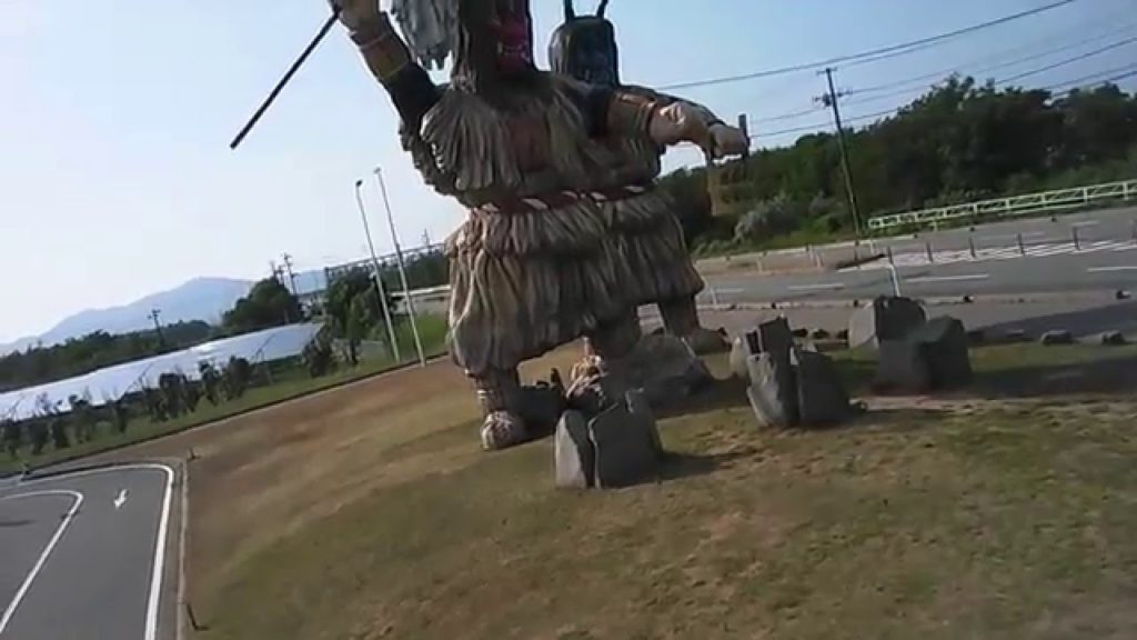 秋田県 道の駅　巨大なまはげ1/   Station of Akita Prefecture road huge Namahage 1 /