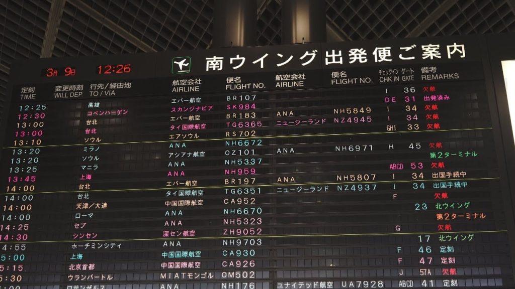 Leaving Japan Tokyo to Los Angeles