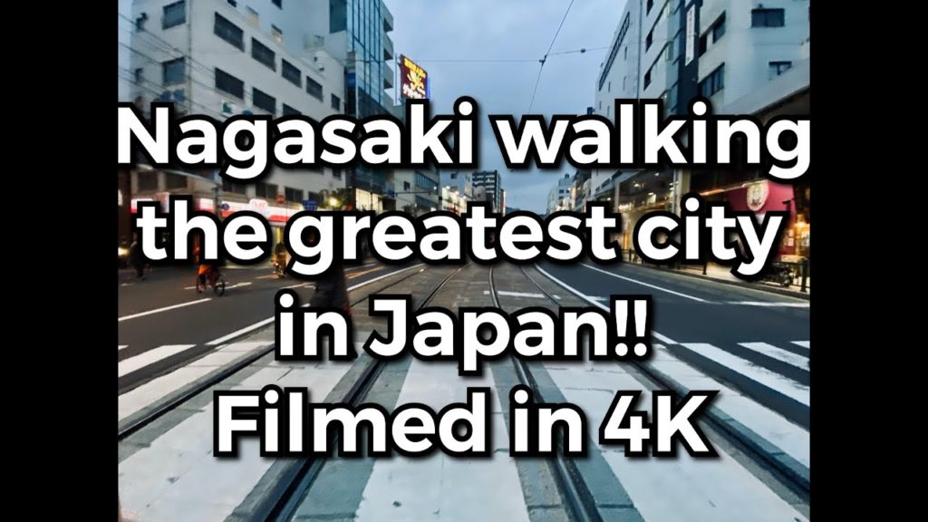 Walking the night in Nagasaki in 4K