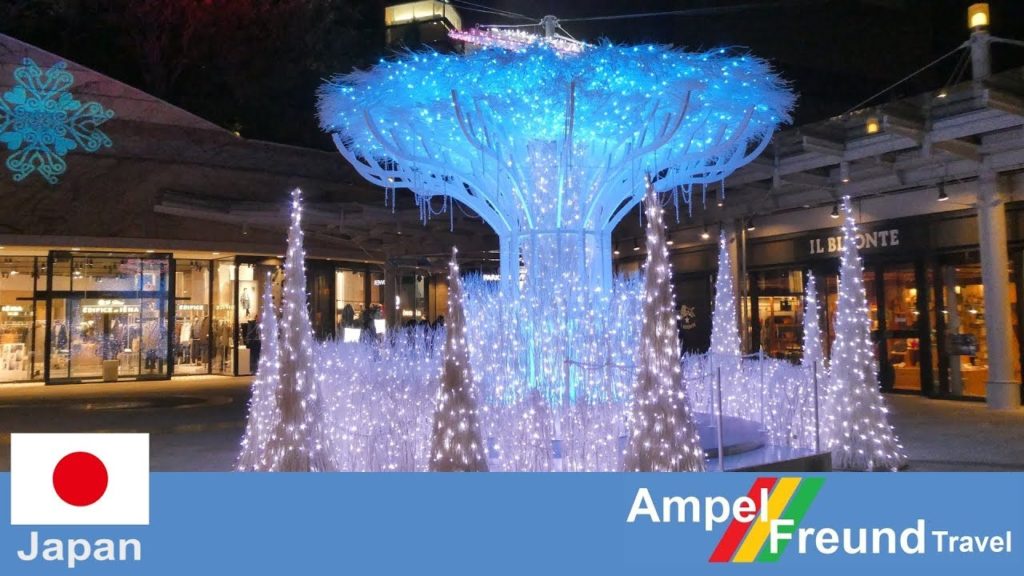 [2019] Namba Parks Aurora Forest Illumination オーロラフォレスト イルミネーション