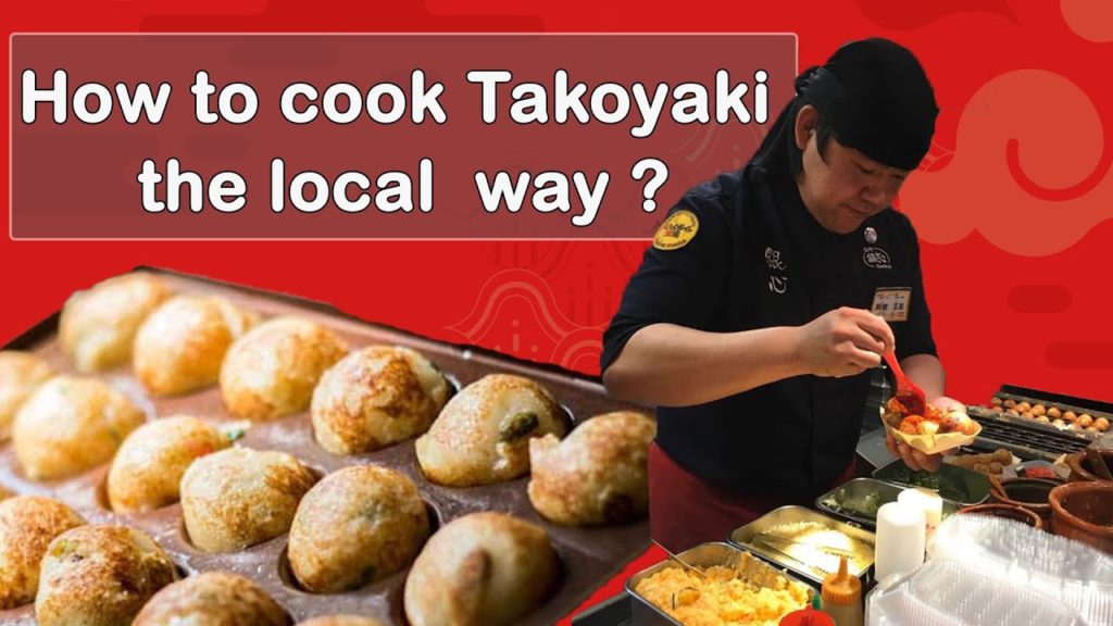 Takoyak Street Food in Japan | How to make takoyaki - king takoyaki.