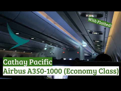 FLATBED Cathay Pacific Airbus A350-1000 Economy Class CX934 Manila to Hong Kong Review FLATBED Cathay Pacific Airbus A350-1000 Economy Class CX934 Manila to Hong Kong Review