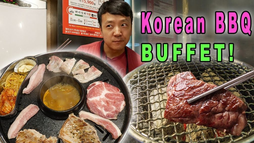 BEST All You Can Eat KOREAN BBQ Buffet in Seoul South Korea