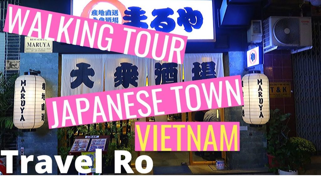 JAPANESE TOWN: HO CHI MINH VIETNAM , CHEAP JAPANESE FOOD, BARS, FOOT MASSAGE, BUDGET HOTEL V21.