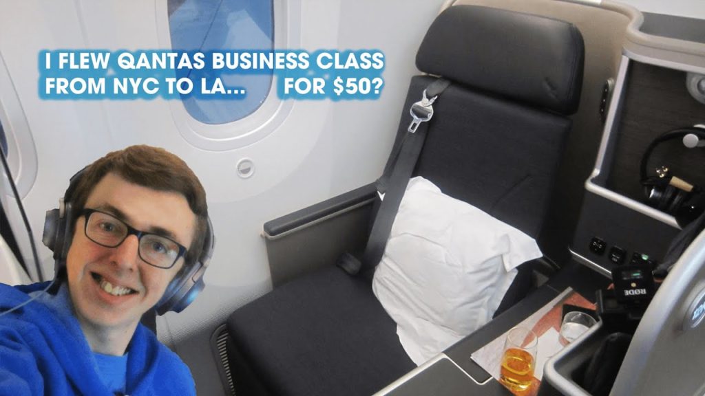 AMAZING $50 Qantas Business Class Flight... From New York to Los Angeles?