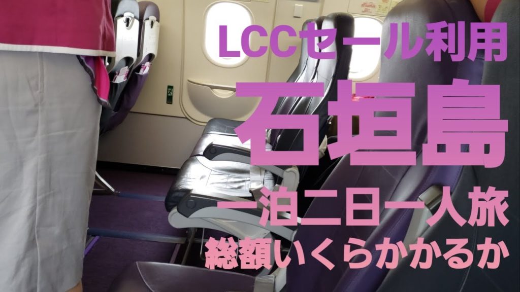 【Peach】LCCセール利用で石垣島へ一泊二日一人旅したら総額いくらかかるか計算してみた【弾丸旅】