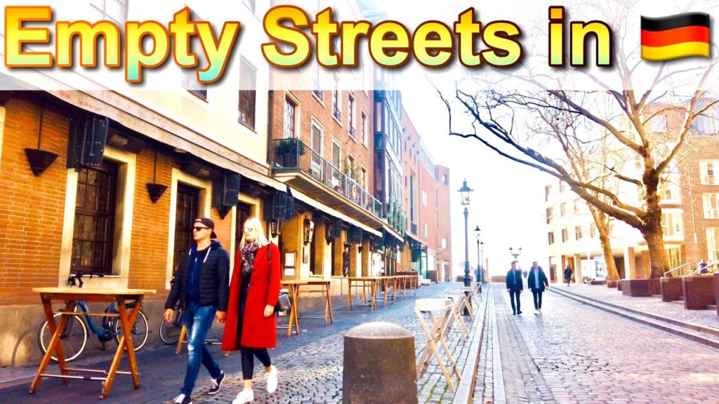 Empty Streets of Germany Walking Tour - Dusseldorf Schadowstraße to Old Town