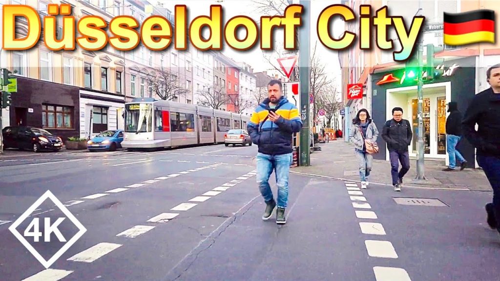 Urban Walking Tour in Germany - Dusseldorf Bilker Arcaden to Main Station - Before COVID-19 Outbreak