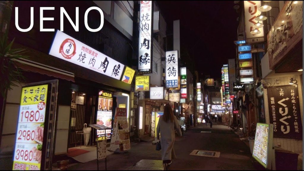 夜の上野散歩/Ueno walk at night【4K】