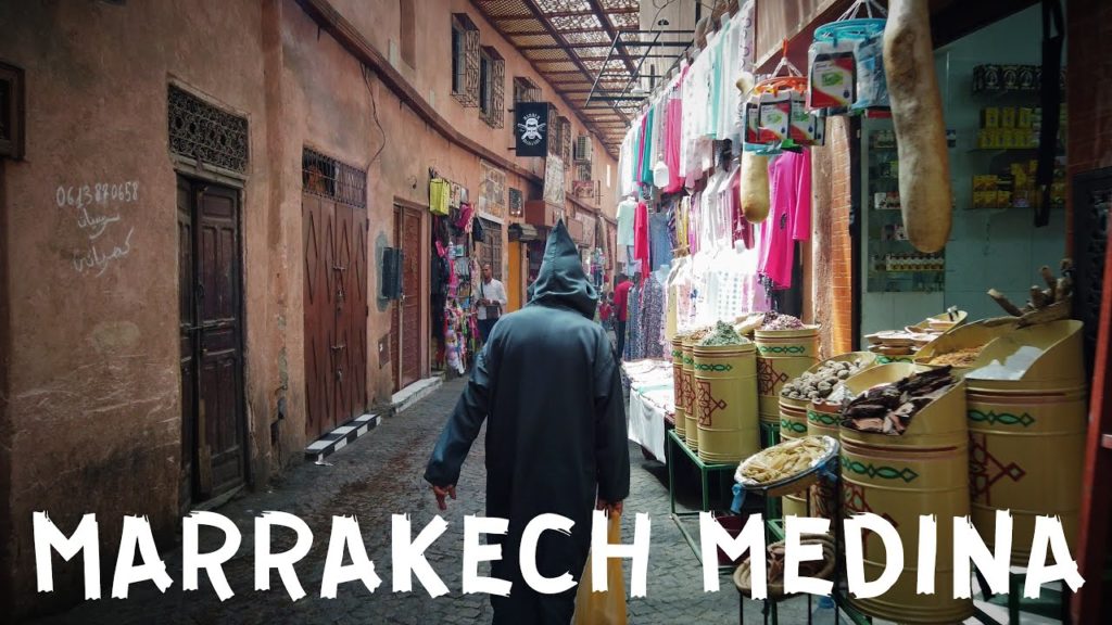 🇲🇦 Marrakech Medina Daytime 2019 - Morocco Walking Tour 4K