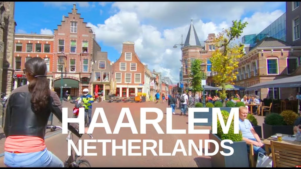 [4K] Virtual Tour of Haarlem, Netherlands - (Holland) Walking Tour with Natural Sounds (ASMR)