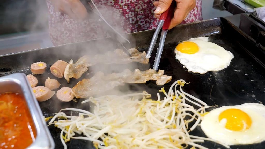 Pork belly Sausage Cupbop - Korean Street Food