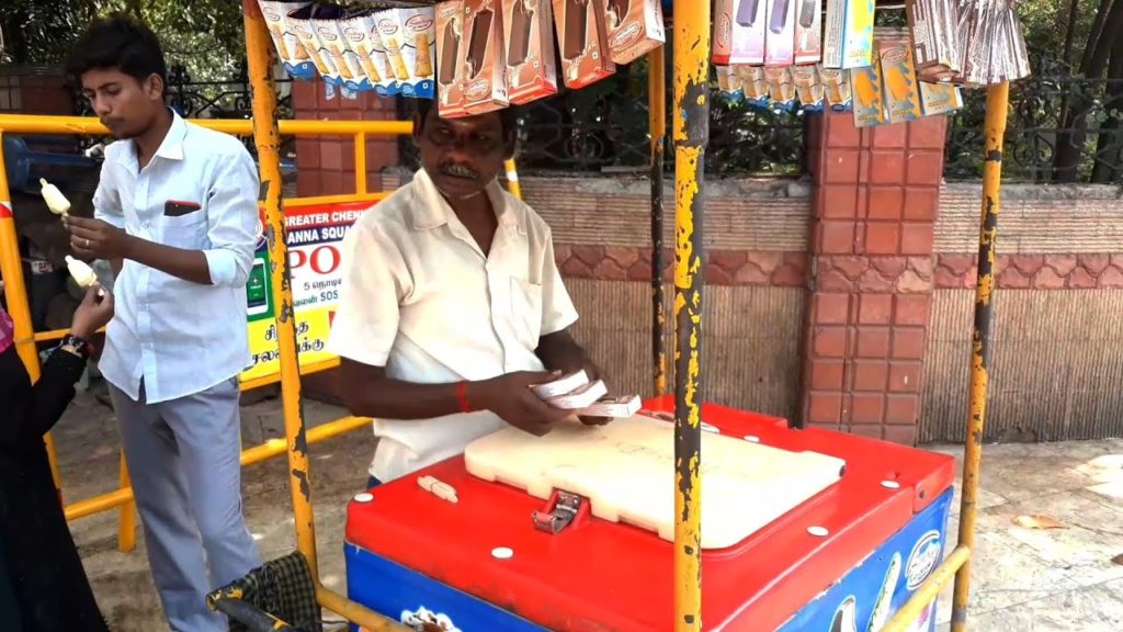 Tasty Kulfi Ice Cream/Ice Cream Street Vendor/Chennai Street Food