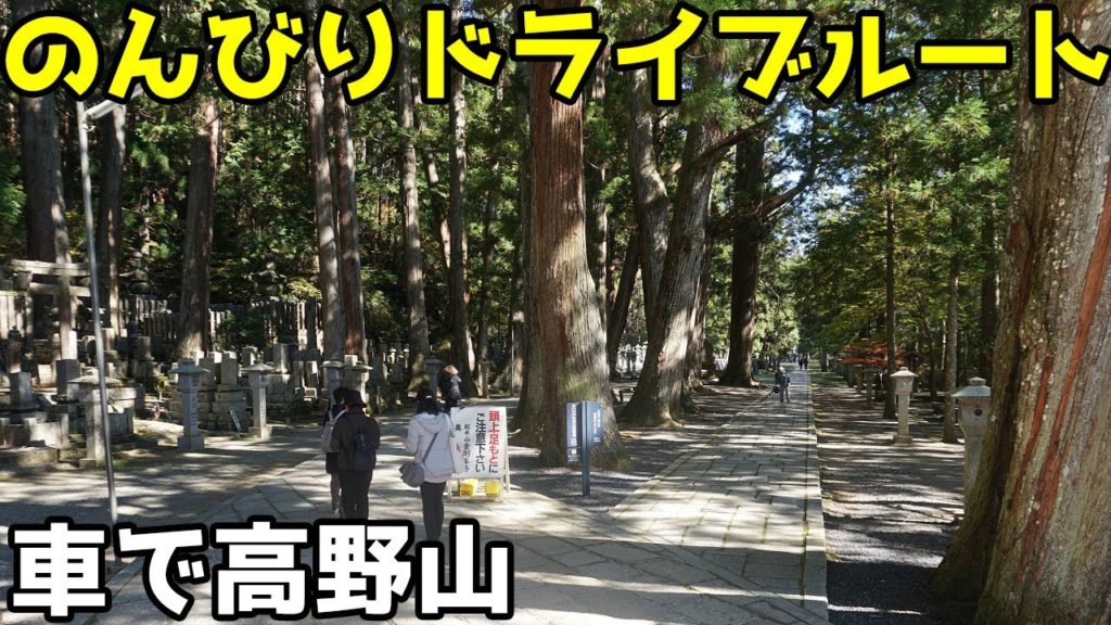 【4倍速】車で高野山に行くときの、のんびりドライブルートを紹介！「海南東IC→国道370号線→高野山の入り口」