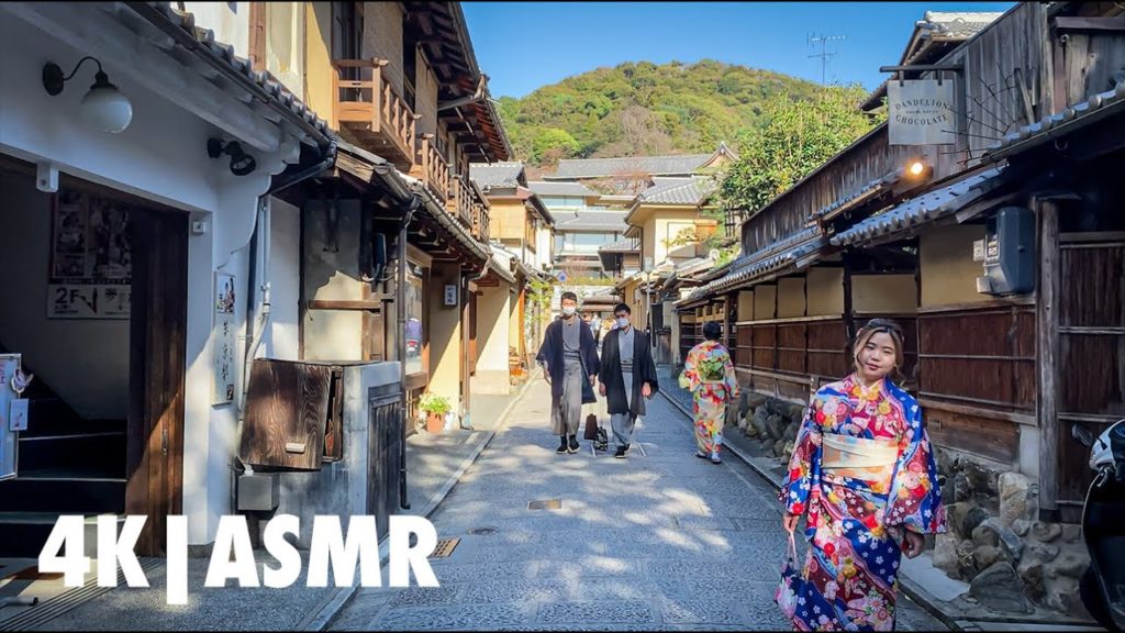 Kyoto Gion Walk in Early Spring with Sakura - Cherry Blossom | 京都・祇園 | 4K | ASMR