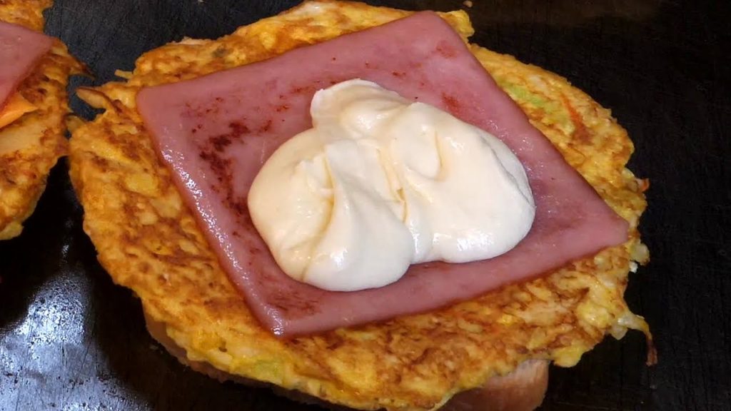 mozzarella cheese toast / korean street food