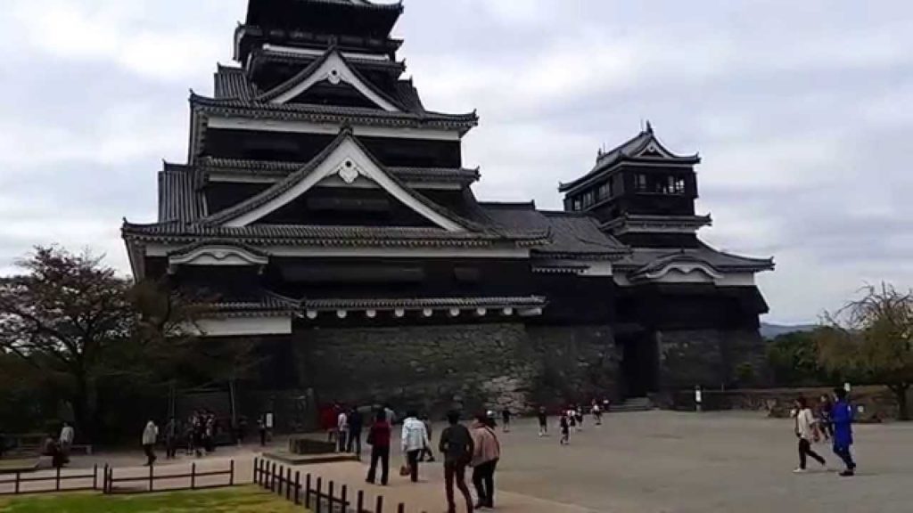 The Inner Courtyard of Kumamoto Castle, Japan