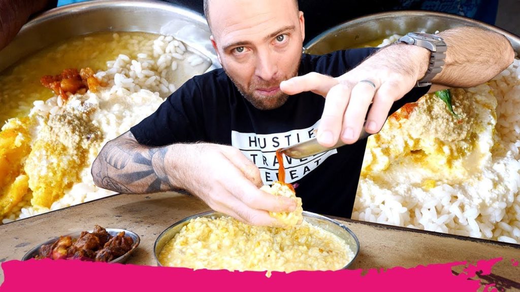 Authentic KERALA BREAKFAST - Pazhamkanji + Jatayu Rock Sculpture | Kilimanoor, India