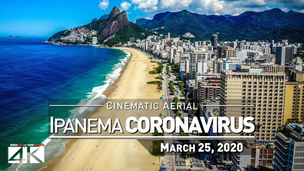 【4K】Ipanema Beach from Above | Times of Corona Virus BRAZIL 2020 | Rio de Janeiro Drone | March 25 【4K】Ipanema Beach from Above | Times of Corona Virus BRAZIL 2020 | Rio de Janeiro Drone | March 25