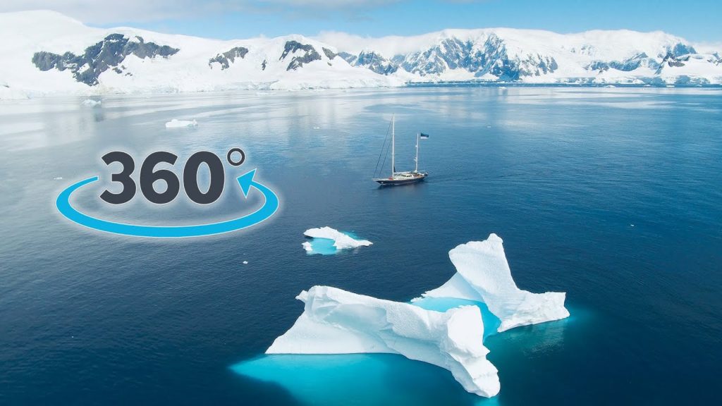 S/Y Admiral Bellingshausen in Antarctica (360 VIDEO)