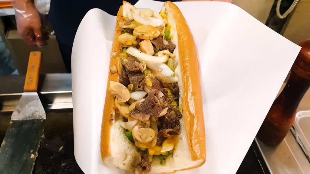 30Cm 대왕 샌드위치, 미국식 스테이크 샌드위치, 미쉘 샌드위치, Big Sandwich, philly cheesesteak sandwich, Korean street food 30Cm 대왕 샌드위치, 미국식 스테이크 샌드위치, 미쉘 샌드위치, Big Sandwich, philly cheesesteak sandwich, Korean street food