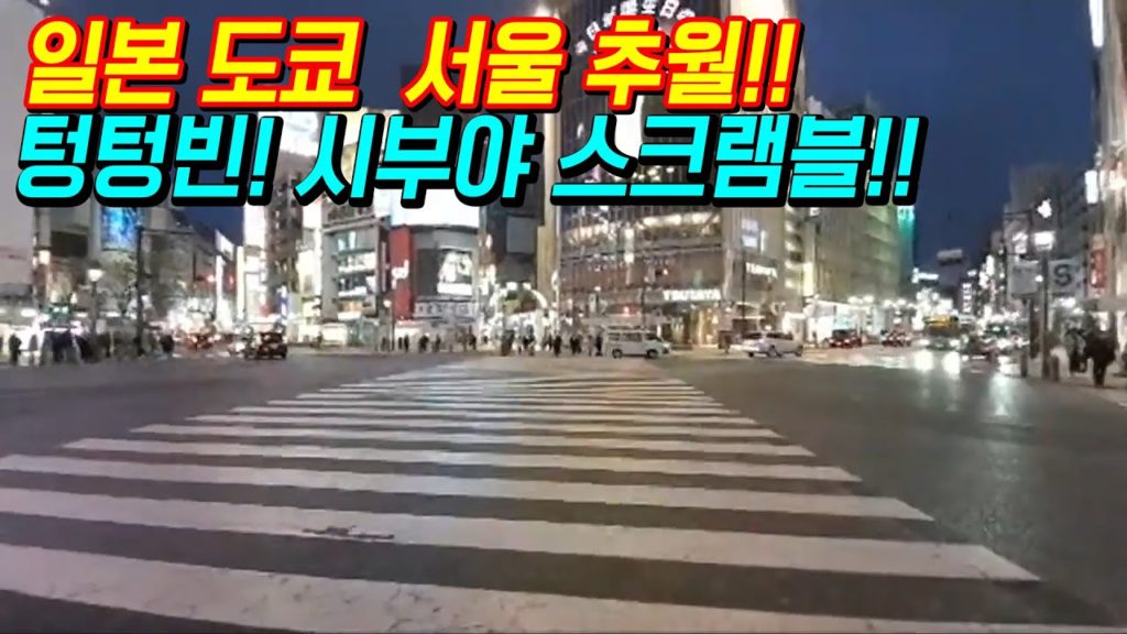 일본 도쿄 서울 추월!! 텅텅빈 시부야 스크램블!! 신주쿠 신오쿠보 현재상황!! japan travel osaka tokyo