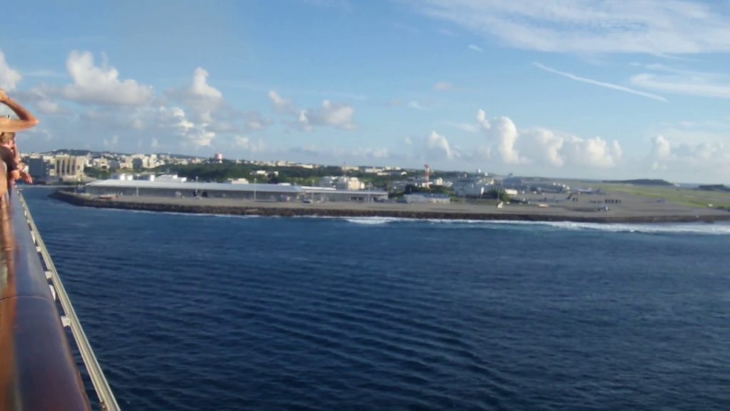 Sailing Away From Okinawa