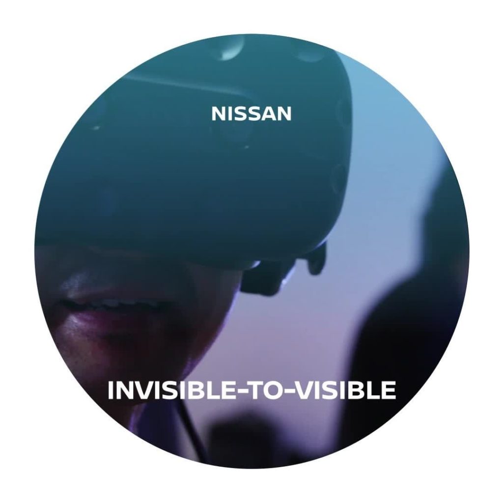 Nissan's Invisible-to-Visible technology became a work of art! Visitors of @mori...