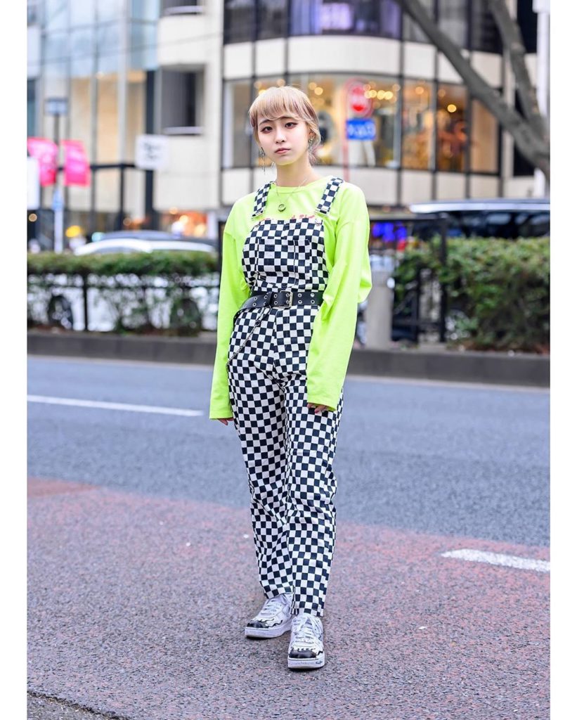 19-year-old Japanese apparel staffer Chibisuke (@cbsk1327) on the street in Hara...