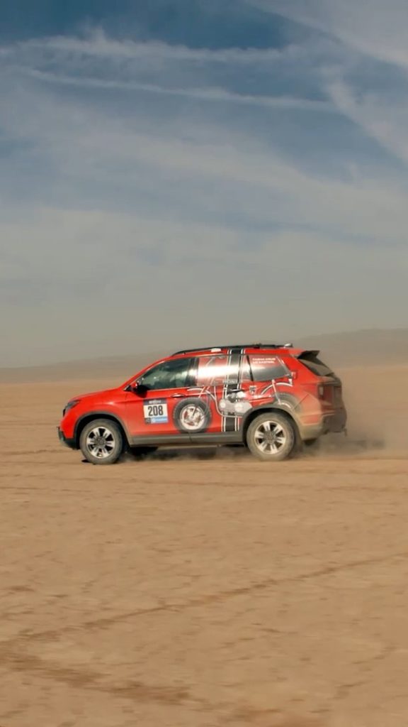 A group of women Honda engineers tackled the grueling @RebelleRally in a Honda P...
